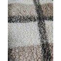 Plaid Pattern Hooded Coat, Casual Button Front Drawstring Long Sleeve Outerwear, Women's Clothing